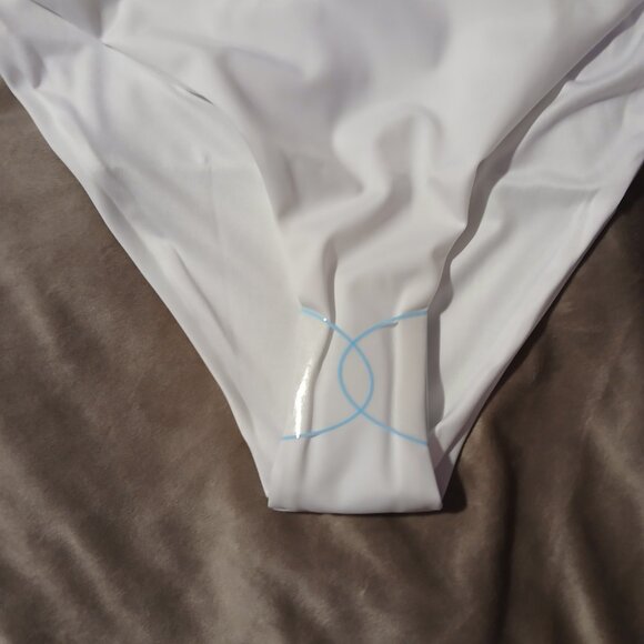 Asos Design Curve Women's M&M Hipster Bikini Bottom White SZ 14 NWOT - Picture 2 of 5